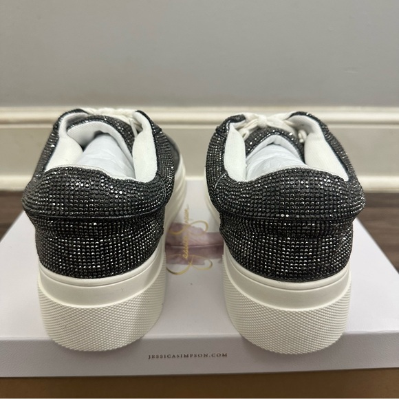 Jessica Simpson Anthracite Charcoal Cherello 2 Platform Sneakers Size 9.5 - Picture 13 of 15